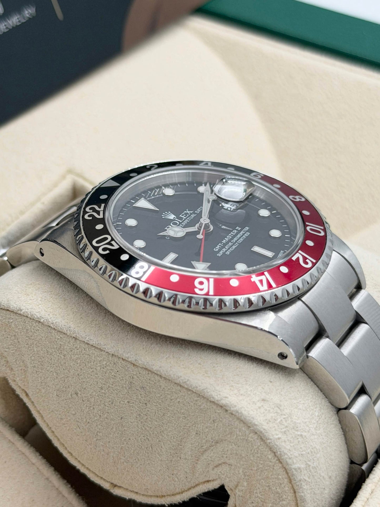 二手 USED ROLEX 勞力士 GMT-MASTER II 16710 可樂圈 2000年10月 保養證