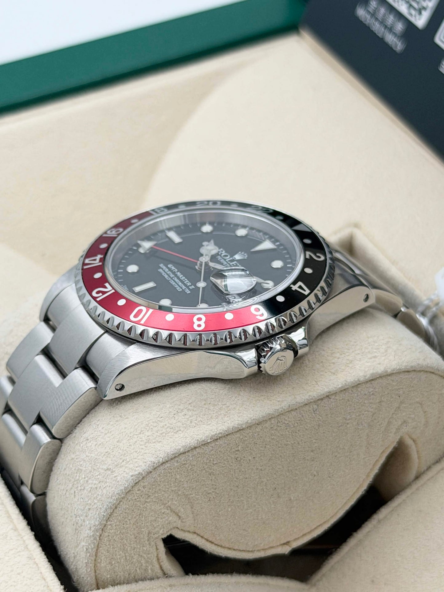 二手 USED ROLEX 勞力士 GMT-MASTER II 16710 可樂圈 2000年10月 保養證
