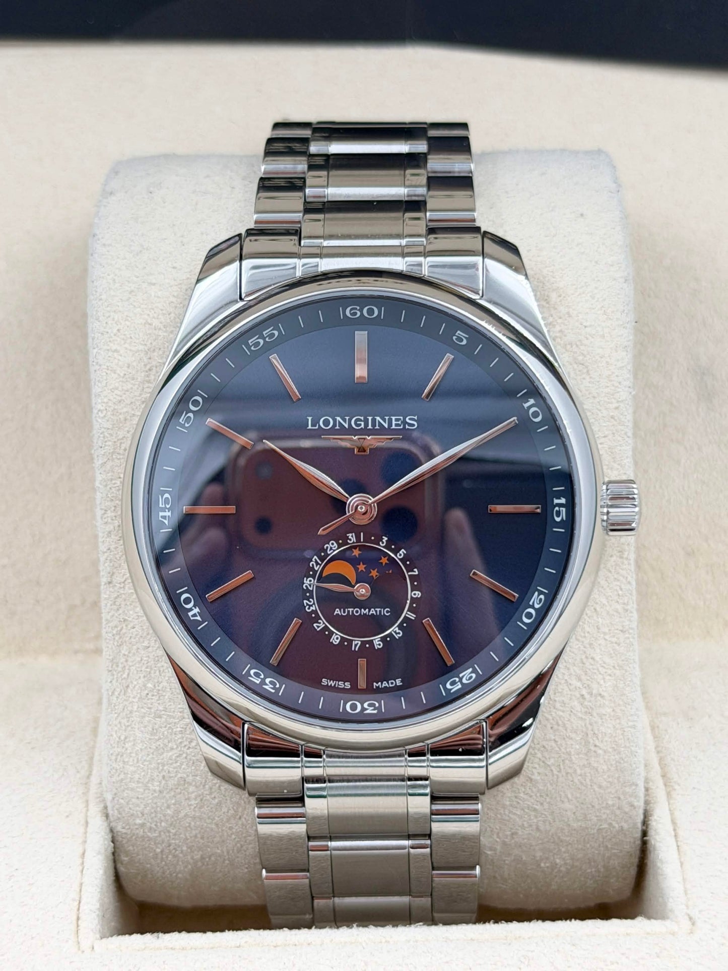二手 USED LONGINES 浪琴 MASTER L2.919.4.92.6 2024年12月 全套