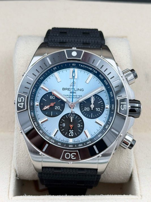 [SOLD OUT]二手 USED BREITLING 百年靈 SUPER CHRONOMAT B01 44 PB0136251C1S1 2025年2月 99.99%新 未打磨 保到2033年2月 全套