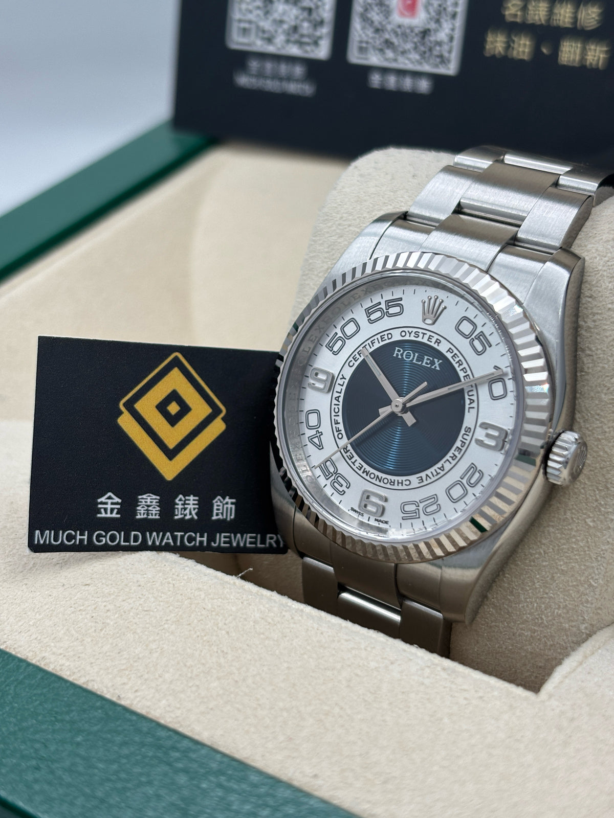 [SOLD OUT]二手 USED  ROLEX 勞力士 OYSTER PEPRETUAL 116034 唱片面 約2007年 淨錶 WATCH ONLY
