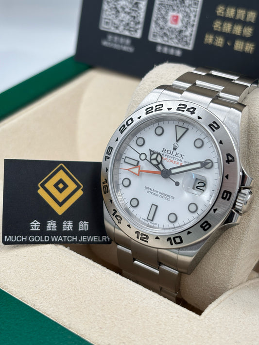 二手 USED  ROLEX 勞力士 EXPLORER II 216570 白色 約2010年 淨錶 WATCH ONLY