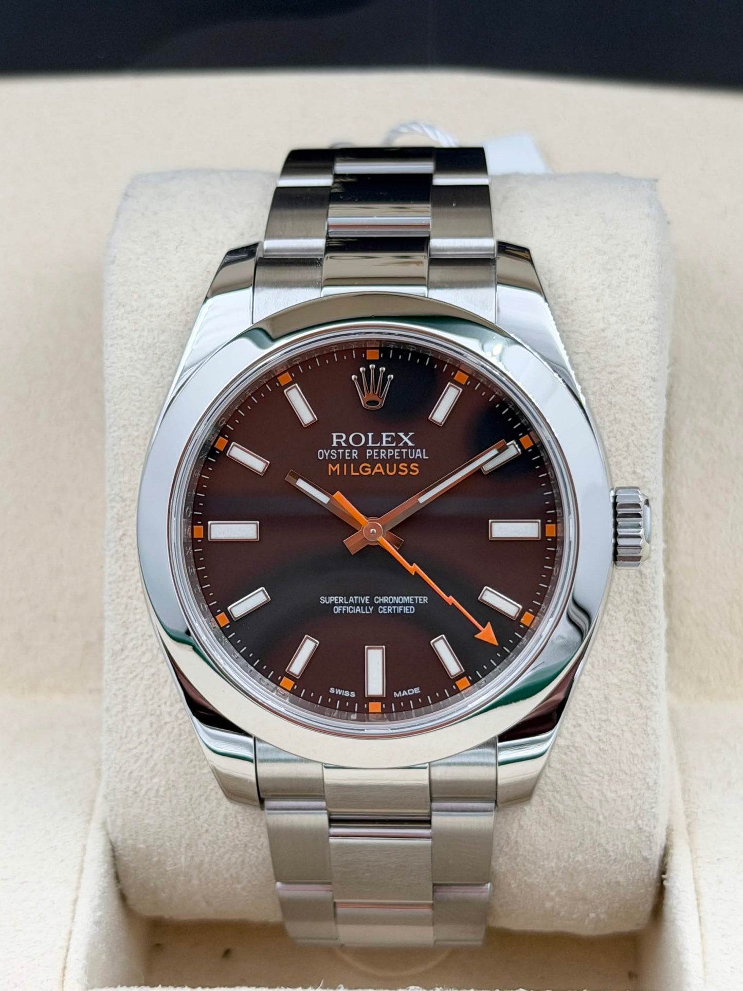 二手 USED ROLEX 勞力士 MILGAUSS 116400 閃電針 2013年12月 全套