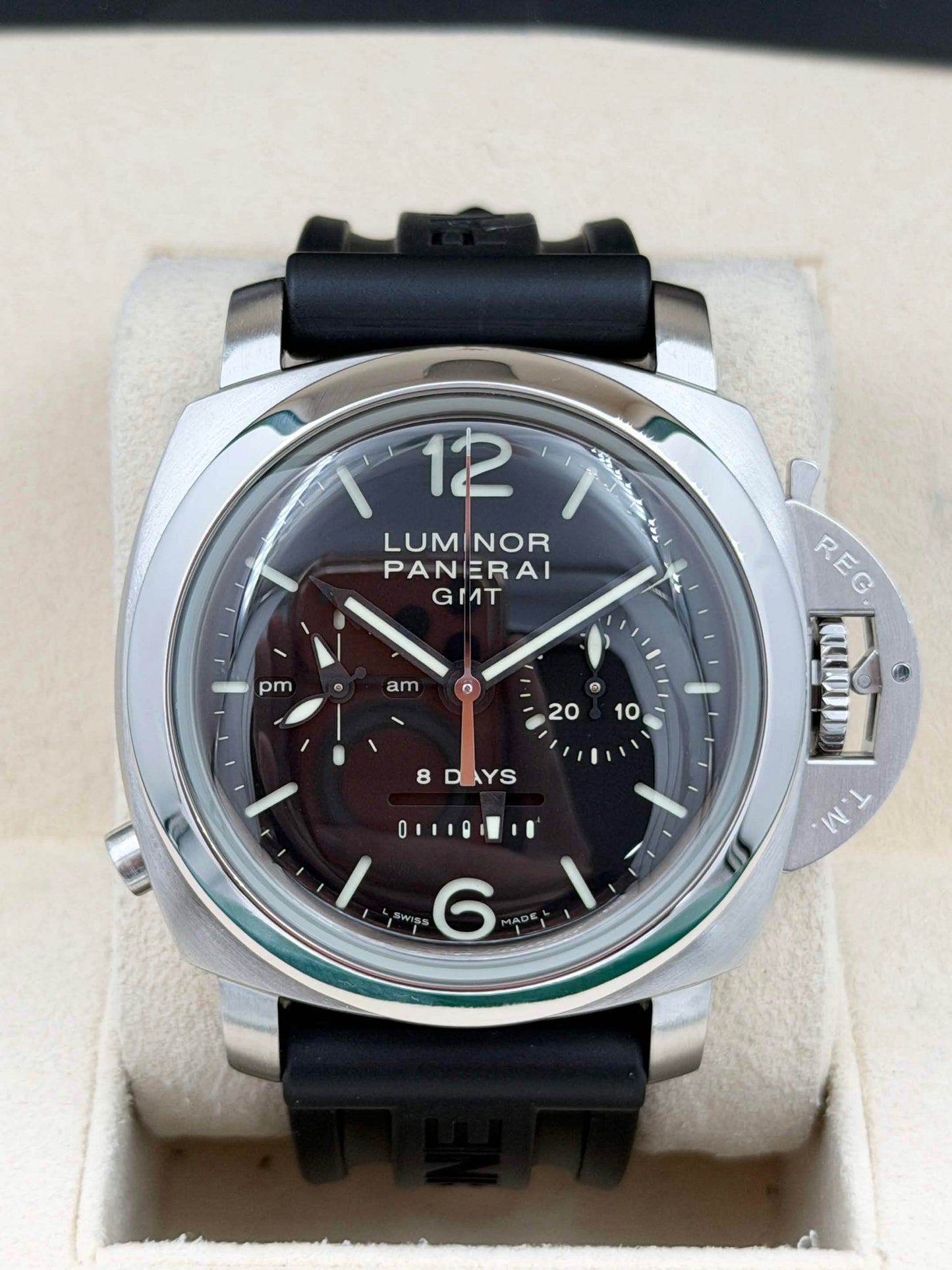二手 USED PANERAI 沛納海 MONOPULSANTE 8 DAYS PAM 275 LUMINOR 1950 PAM00275 2012年9月 全套