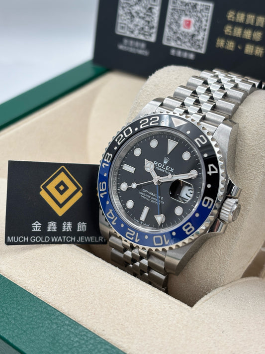 二手 USED  ROLEX 勞力士 GMT-MASTER II 126710BLNR 黑色 2023年11月 五珠帶 全套 FULL SET