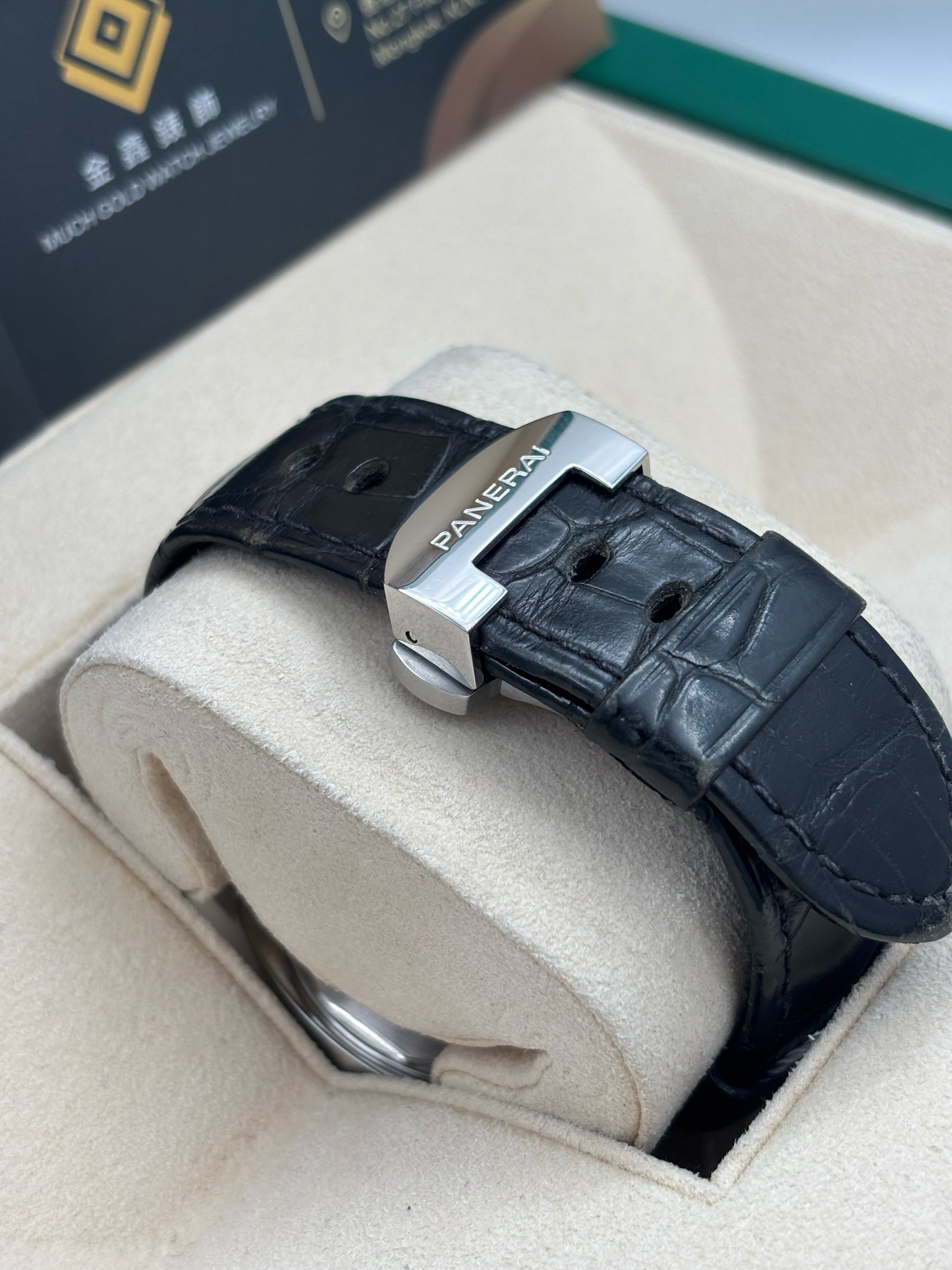 [SOLD OUT]二手 USED  PANERAI 沛納海 LUMINOR PAM00104 2003年2月 黑色 全套 FULL SET