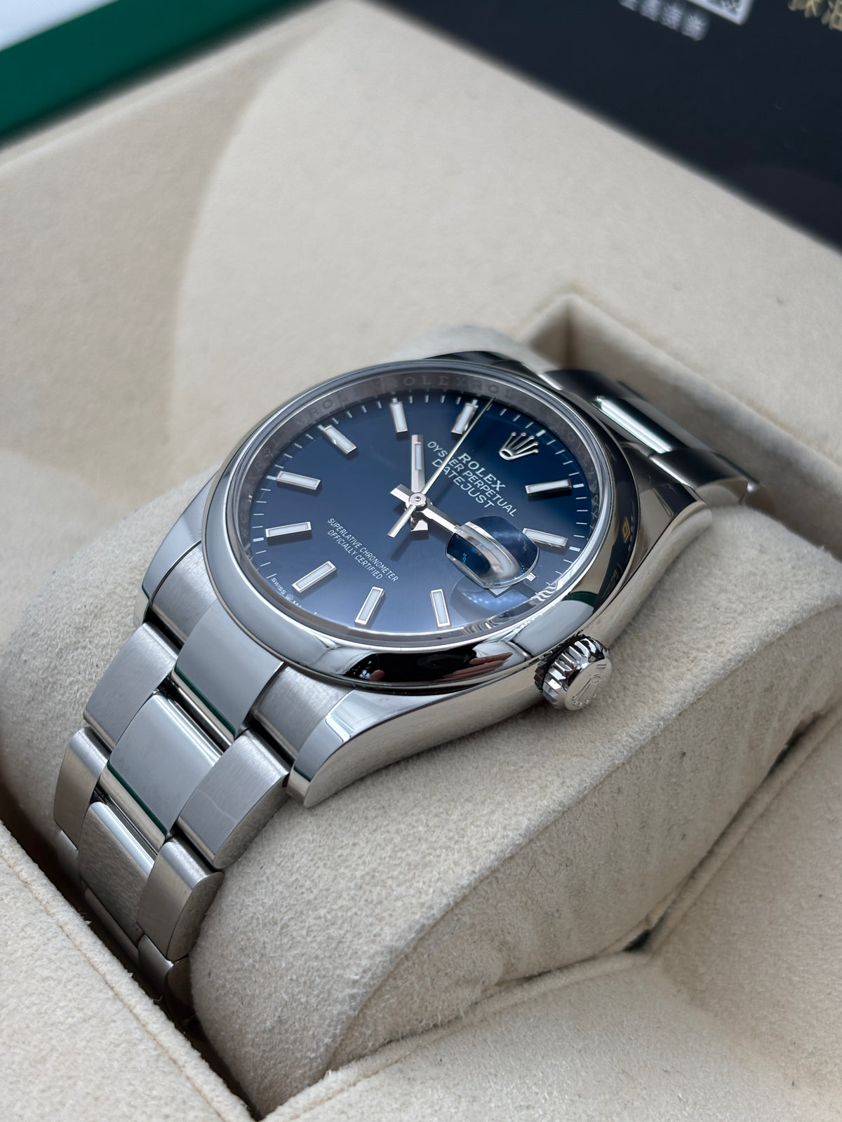 二手 USED  ROLEX 勞力士 DATEJUST 126200 藍色 2025年7月 全套 FULL SET