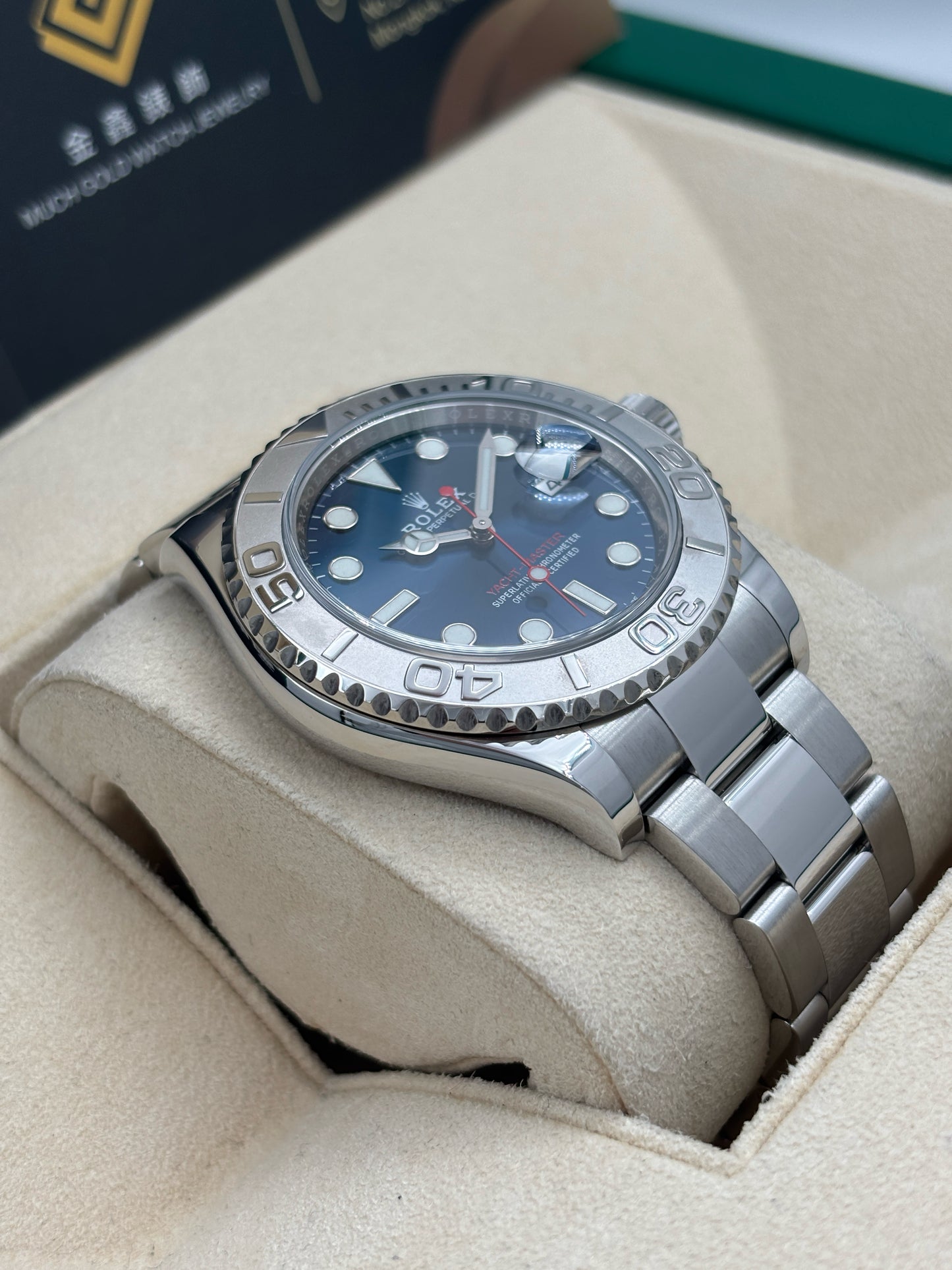 [SOLD OUT]二手 USED  ROLEX 勞力士 YACHT-MASTER 126622 2021年3月 藍色 全套 FULL SET