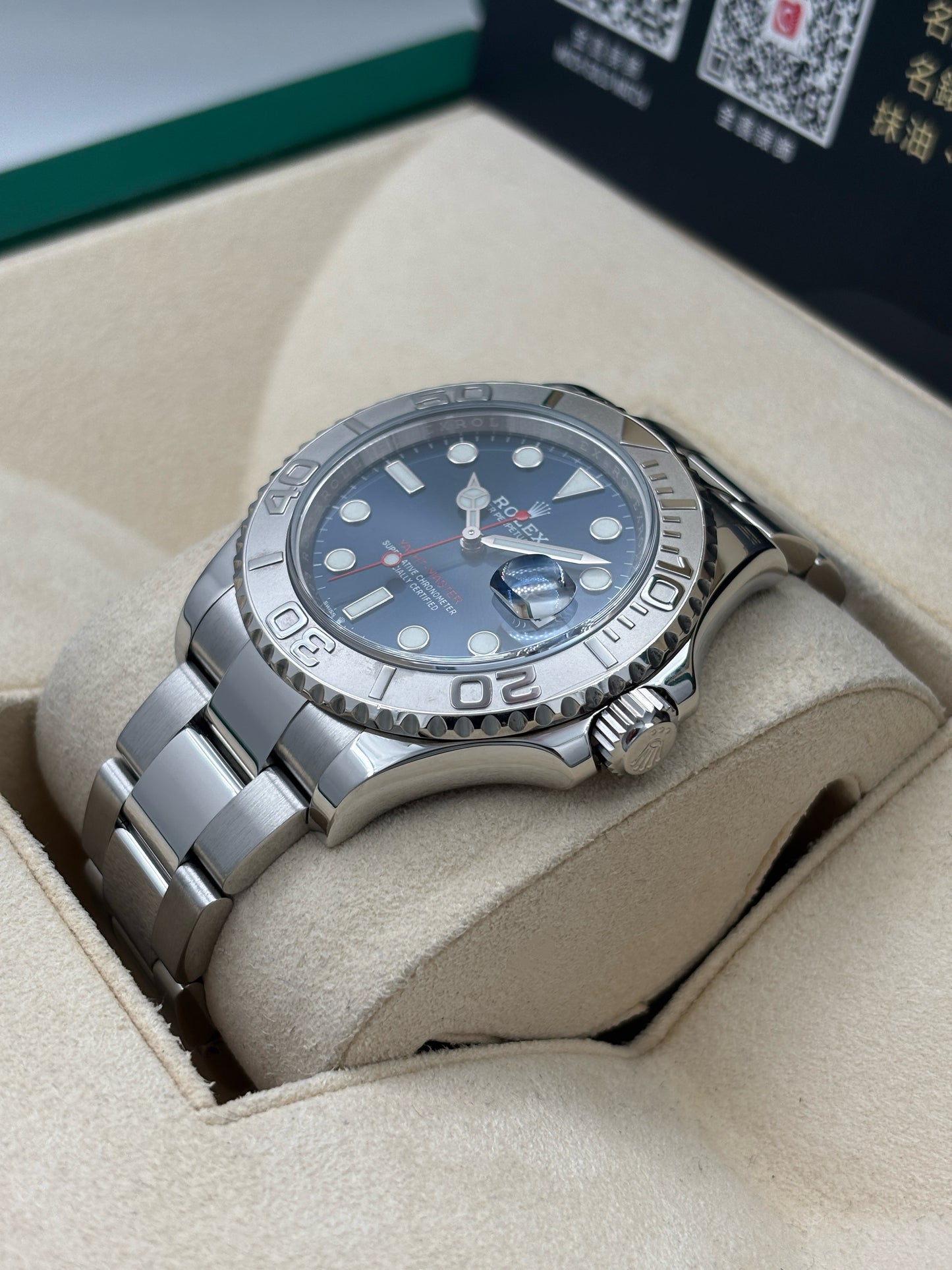 [SOLD OUT]二手 USED  ROLEX 勞力士 YACHT-MASTER 126622 2021年3月 藍色 全套 FULL SET