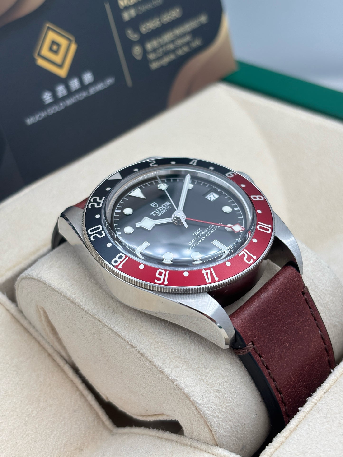 [SOLD OUT]二手 USED  TUDOR 帝舵 BLACK BAY GMT 79830RB 2021年3月 黑色 皮帶款 全套 FULL SET