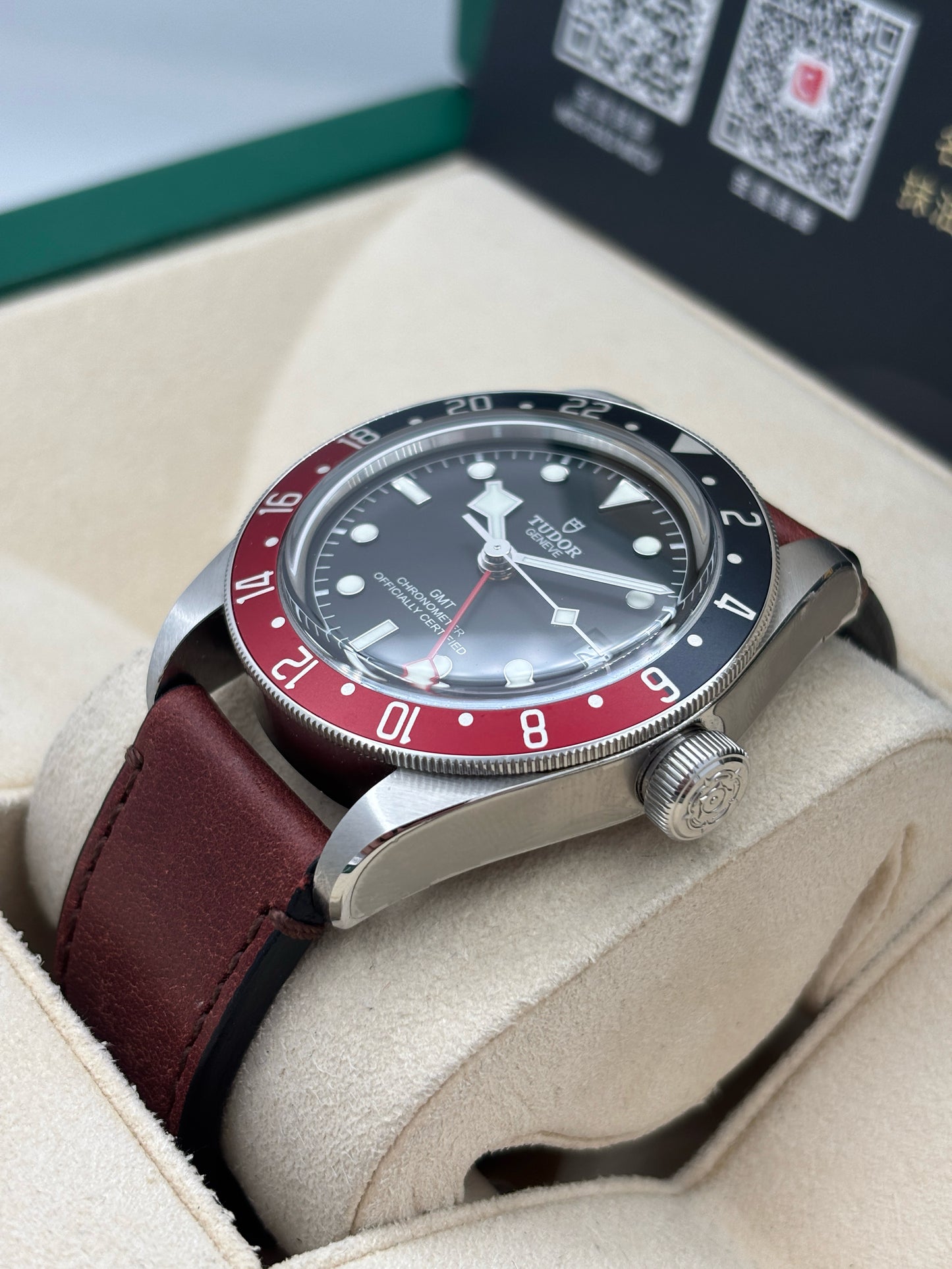 [SOLD OUT]二手 USED  TUDOR 帝舵 BLACK BAY GMT 79830RB 2021年3月 黑色 皮帶款 全套 FULL SET
