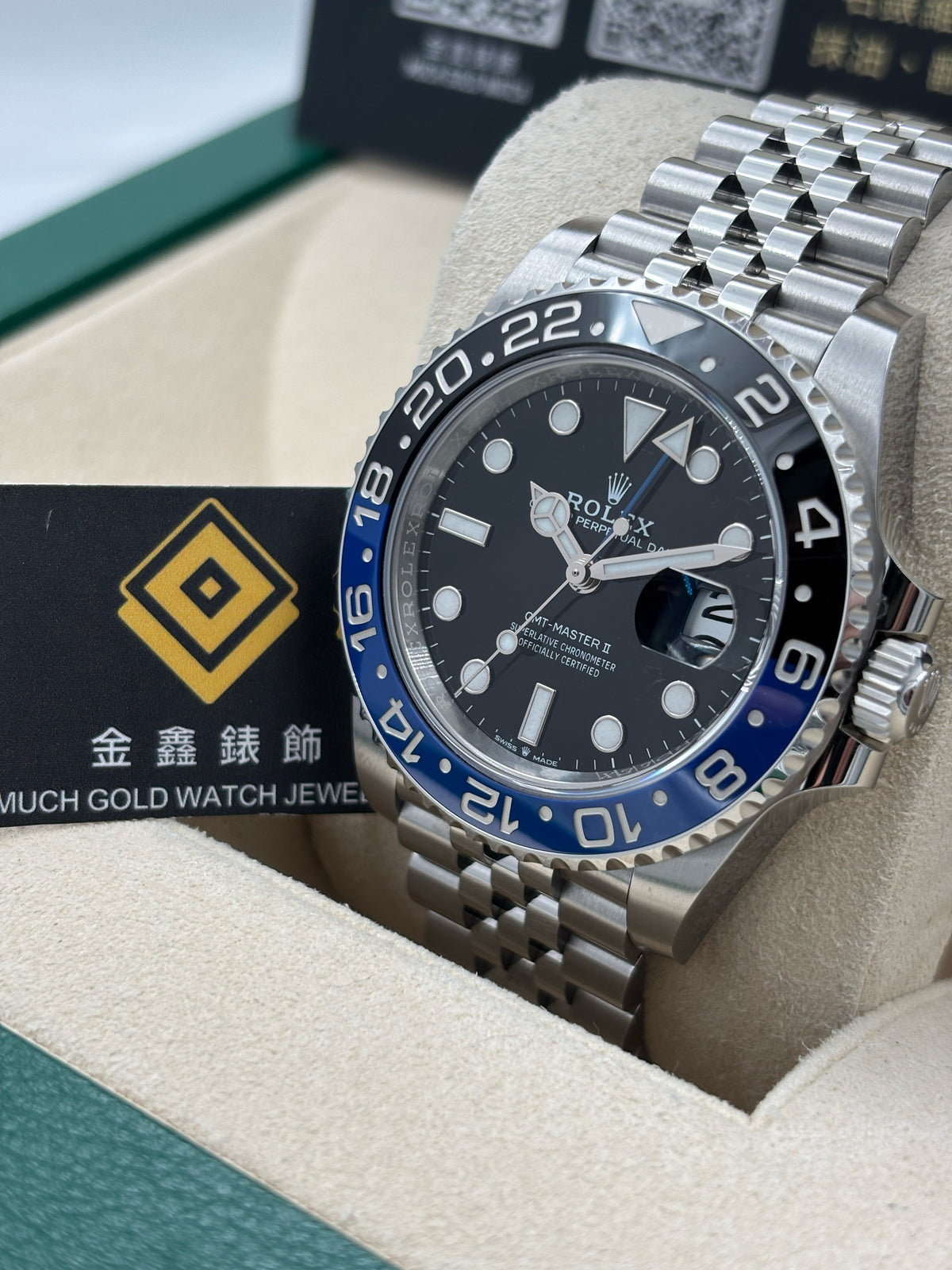 二手 USED  ROLEX 勞力士 GMT-MASTER II 126710BLNR 黑色 2023年3月 五珠帶 全套 FULL SET