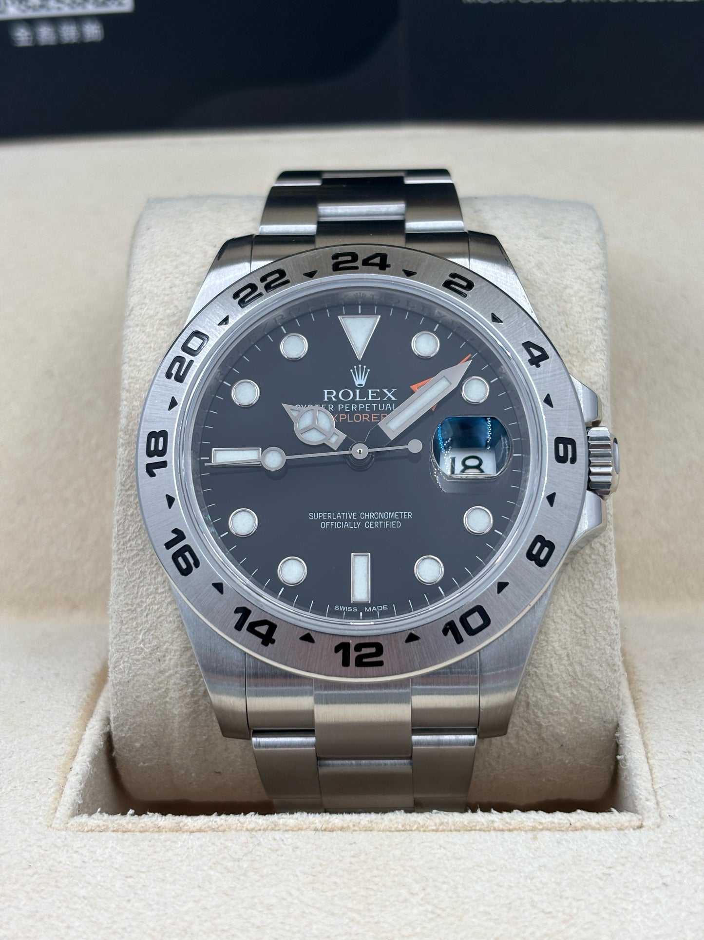 [SOLD OUT]二手 USED  ROLEX 勞力士 EXPLORER II 216570 2015年7月 黑色 全套 FULL SET