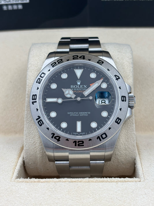[SOLD OUT]二手 USED  ROLEX 勞力士 EXPLORER II 216570 2015年7月 黑色 全套 FULL SET