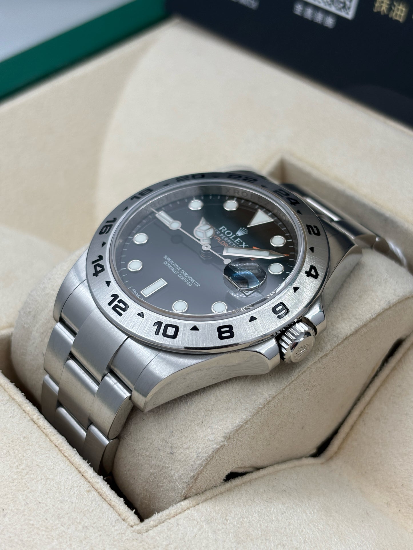 [SOLD OUT]二手 USED  ROLEX 勞力士 EXPLORER II 216570 2015年7月 黑色 全套 FULL SET