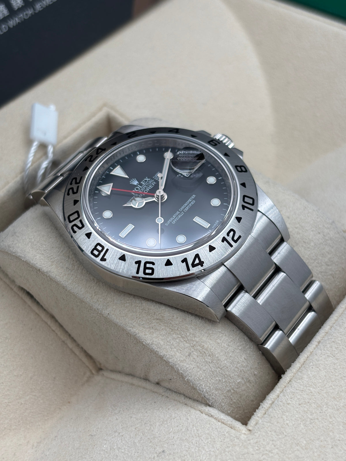 二手 USED  ROLEX 勞力士 EXPLORER II 16570 黑色 2010年8月 有內影 全套 FULL SET