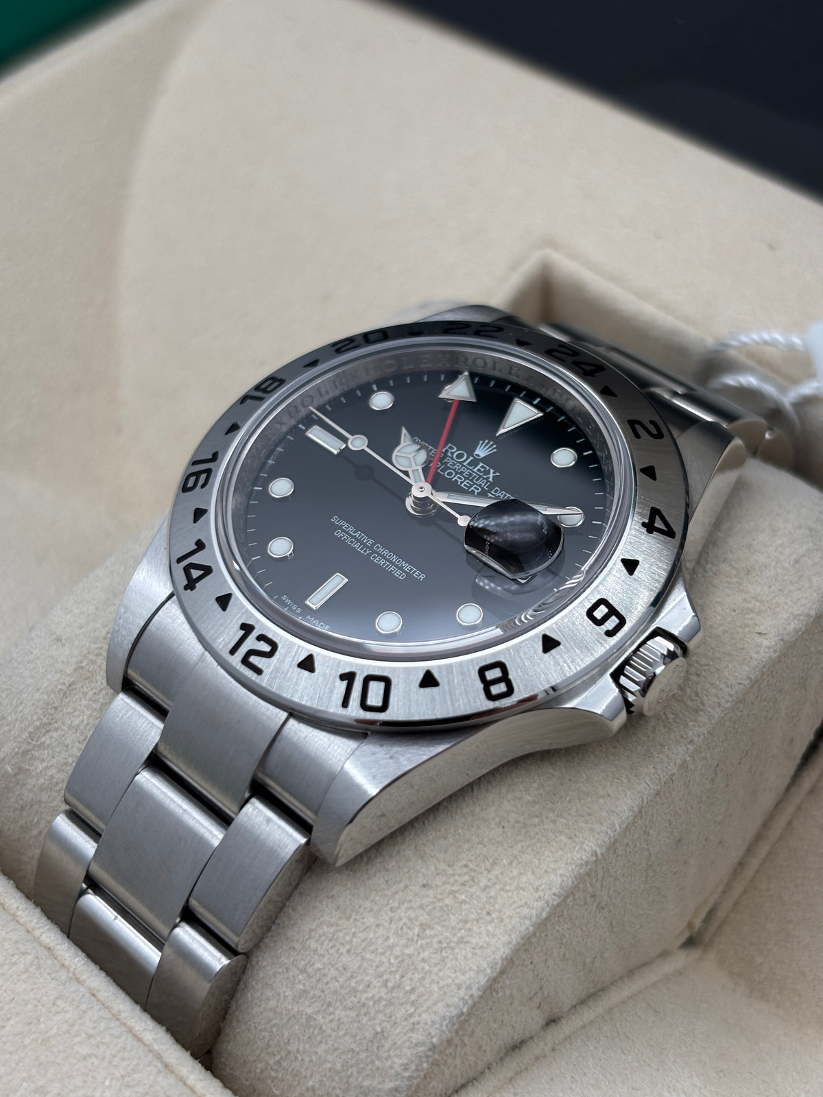 二手 USED  ROLEX 勞力士 EXPLORER II 16570 黑色 2010年8月 有內影 全套 FULL SET