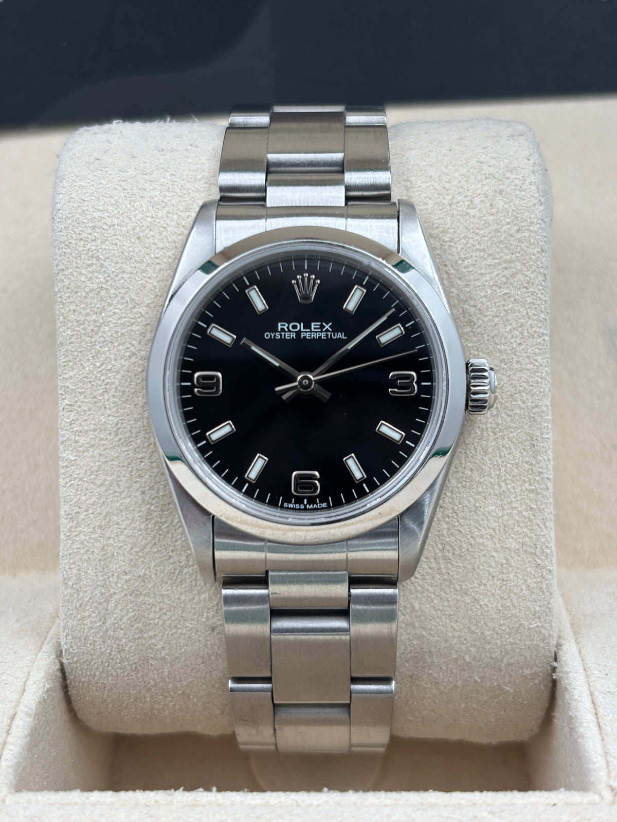二手 USED  ROLEX 勞力士 OYSTER PERPETUAL 67480 黑色 約1996年 淨錶 WATCH ONLY