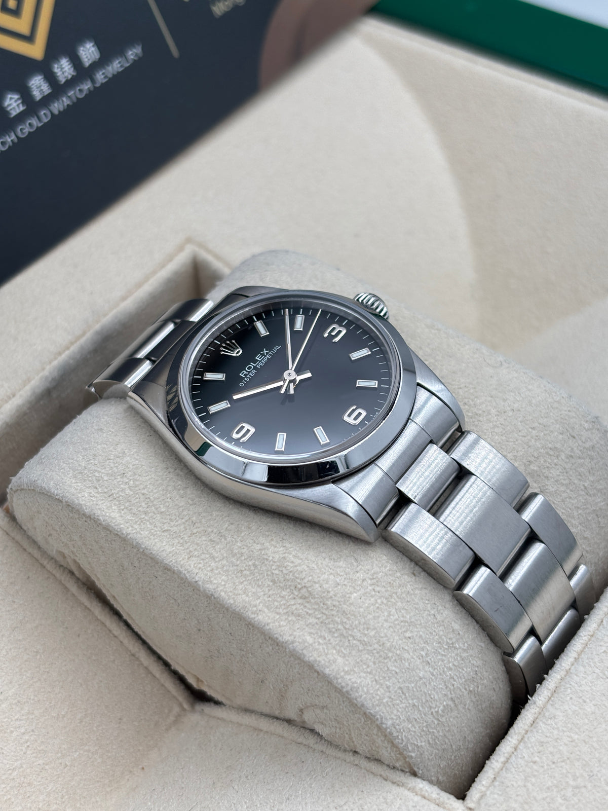 二手 USED  ROLEX 勞力士 OYSTER PERPETUAL 67480 黑色 約1996年 淨錶 WATCH ONLY
