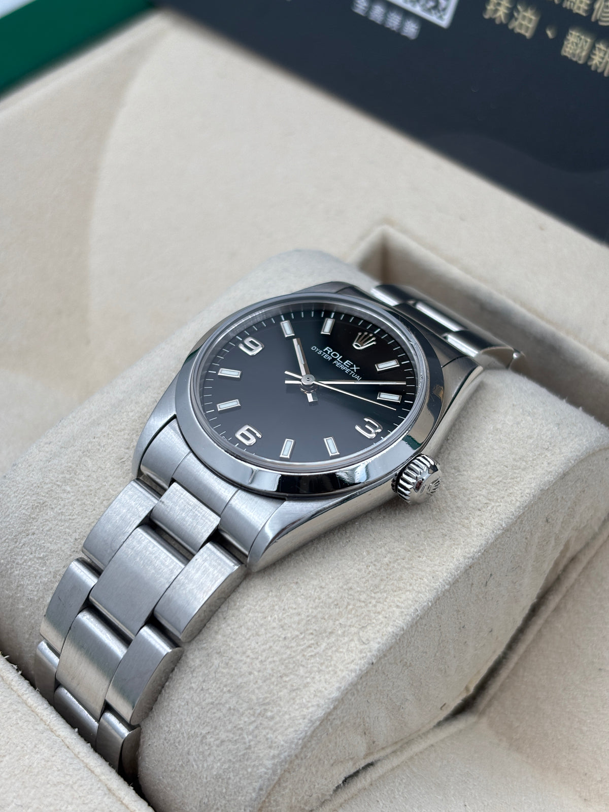 二手 USED  ROLEX 勞力士 OYSTER PERPETUAL 67480 黑色 約1996年 淨錶 WATCH ONLY