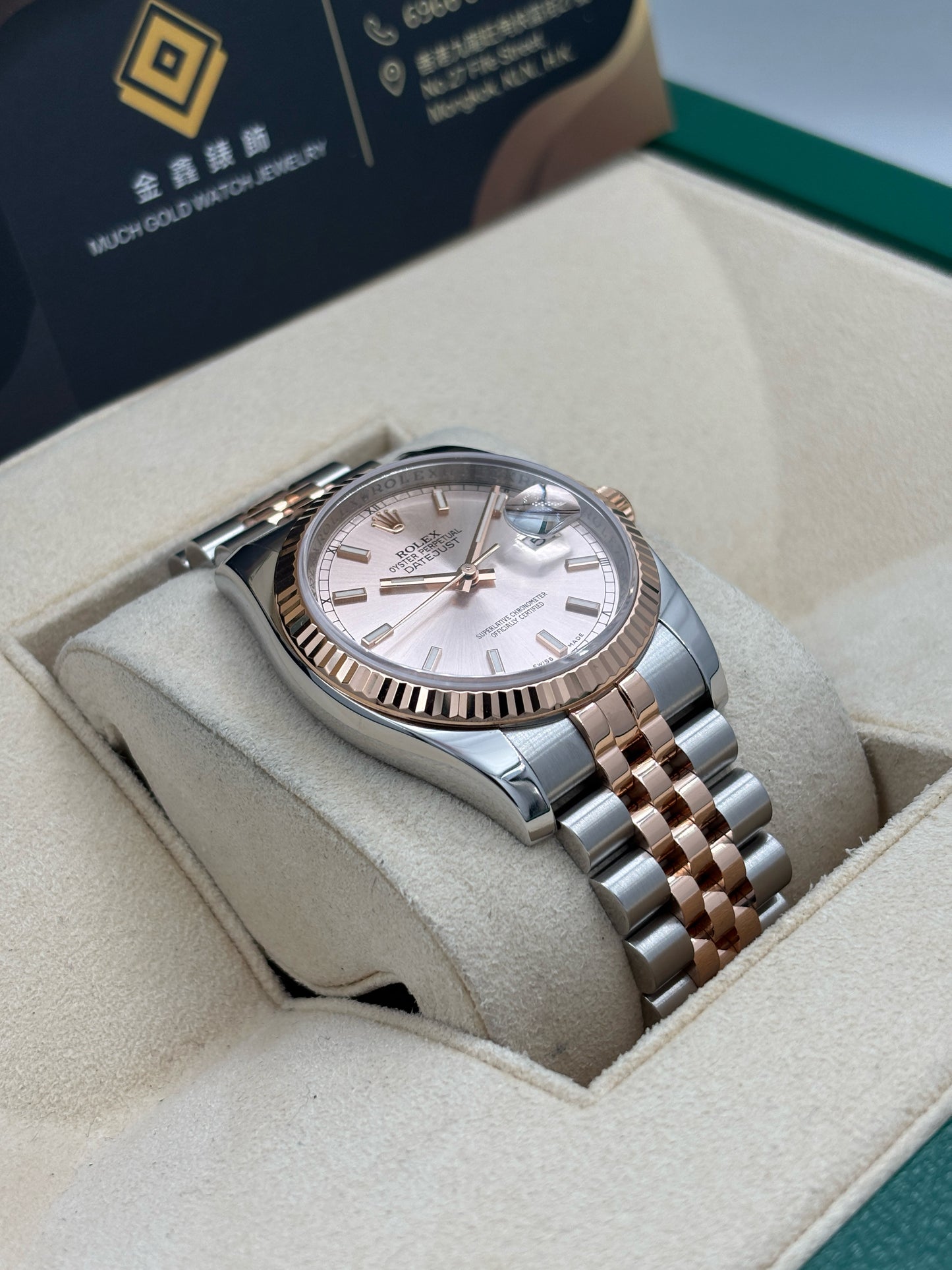 [SOLD OUT]二手 USED  ROLEX 勞力士 DATEJUST 116231 2015年7月 香檳金色 99.9% 新 全套 FULL SET