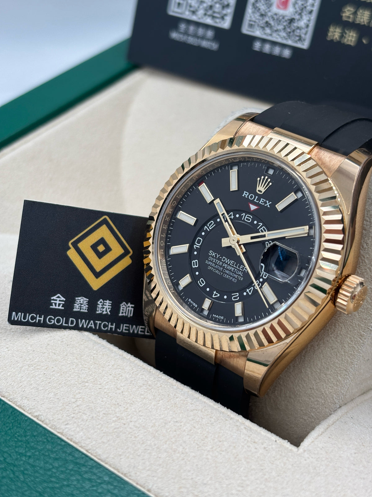 二手 USED  ROLEX 勞力士 SKY-DWELLER 326238 黑色 2022年12月 未打磨 全套 FULL SET