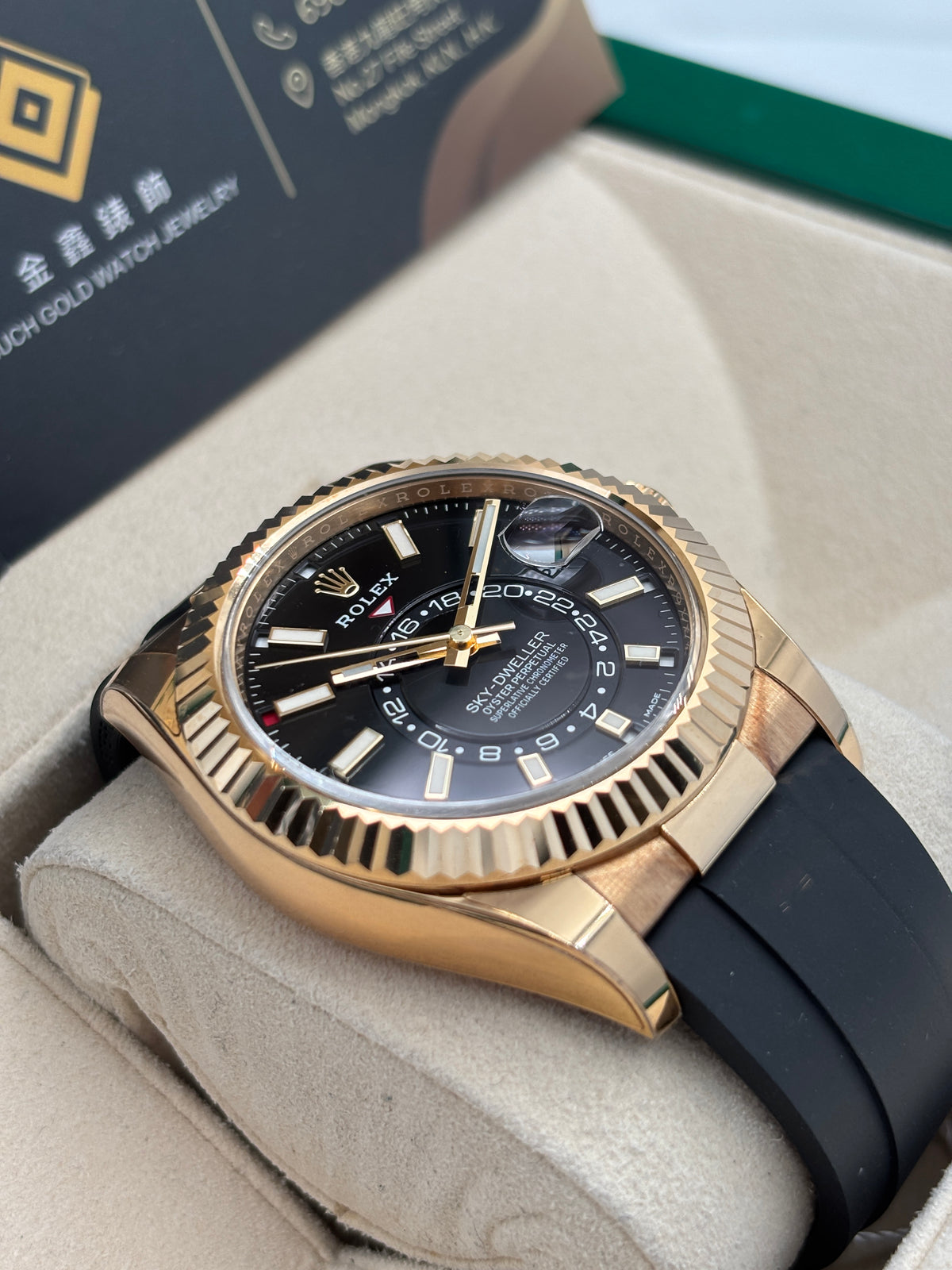 二手 USED  ROLEX 勞力士 SKY-DWELLER 326238 黑色 2022年12月 未打磨 全套 FULL SET