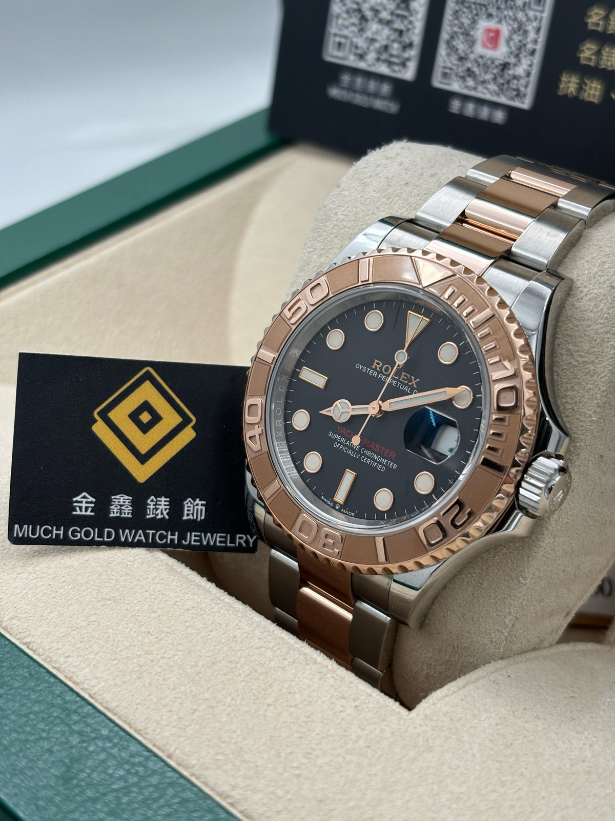 二手 USED  ROLEX 勞力士 YACHT-MASTER 126621 黑色 2019年12月 圈已貼膜 全套 FULL SET