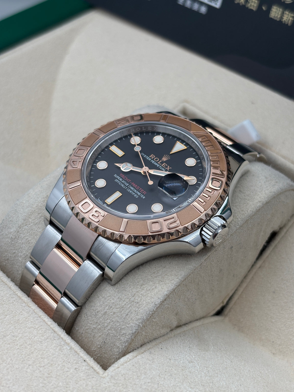 二手 USED  ROLEX 勞力士 YACHT-MASTER 126621 黑色 2019年12月 圈已貼膜 全套 FULL SET