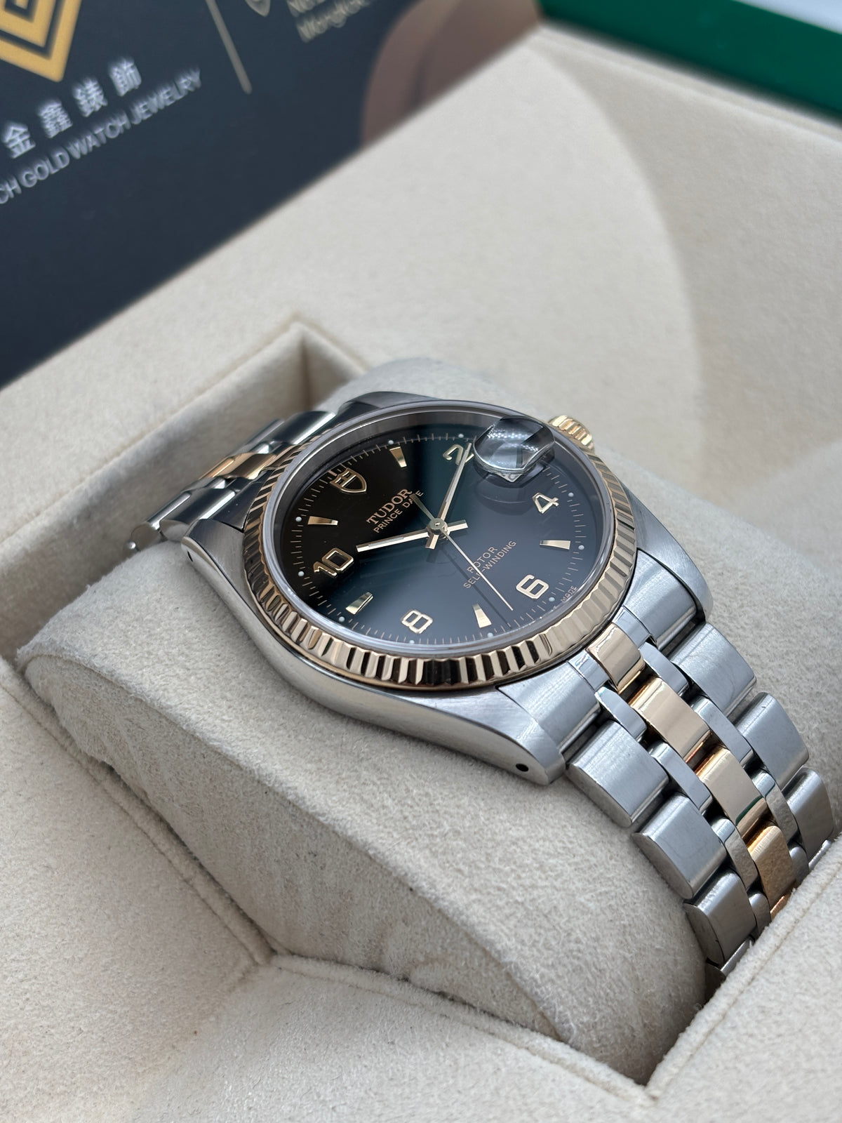 二手 USED  TUDOR 帝舵 PRINCE DATE 74033 黑色 2010年6月 全套 FULL SET AD單