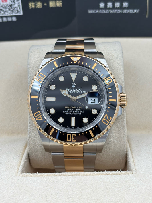 [SOLD OUT]二手 USED  ROLEX 勞力士 SEA-DWELLER 126603 黑色 2020年4月 全套 FULL SET