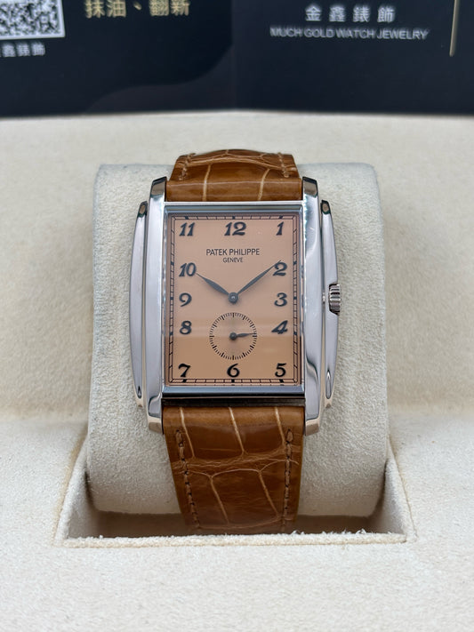 [SOLD OUT]二手 USED  PATEK PHILIPPE 百達翡麗 GONDOLO 5124G-001 啡色 2015年6月 18K白金 手動上鏈 全套 FULL SET