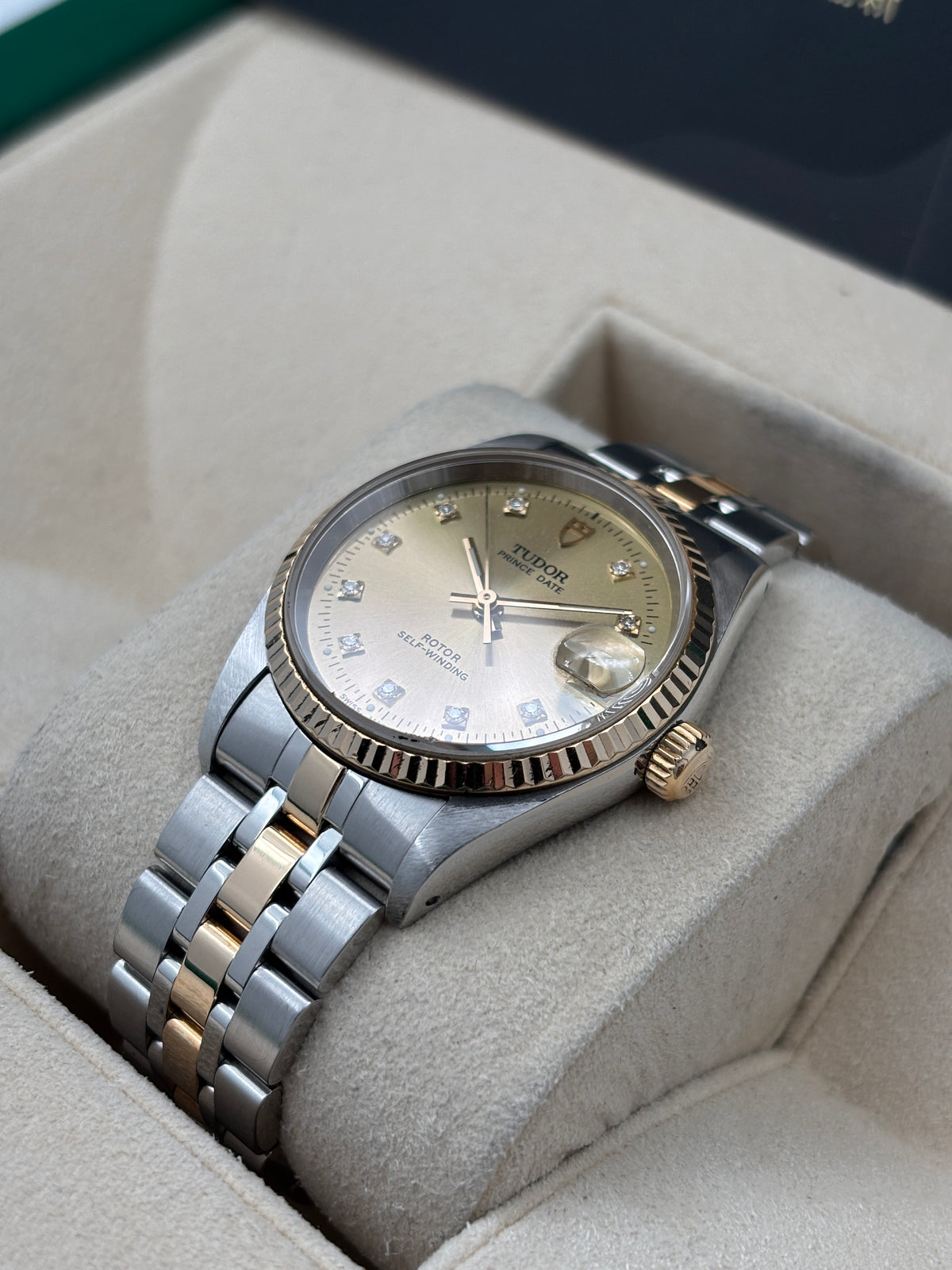 二手 USED  TUDOR 帝舵 PRINCE OYSTERDATE 72033 金色鑽石字 年份不詳 淨錶 WATCH ONLY