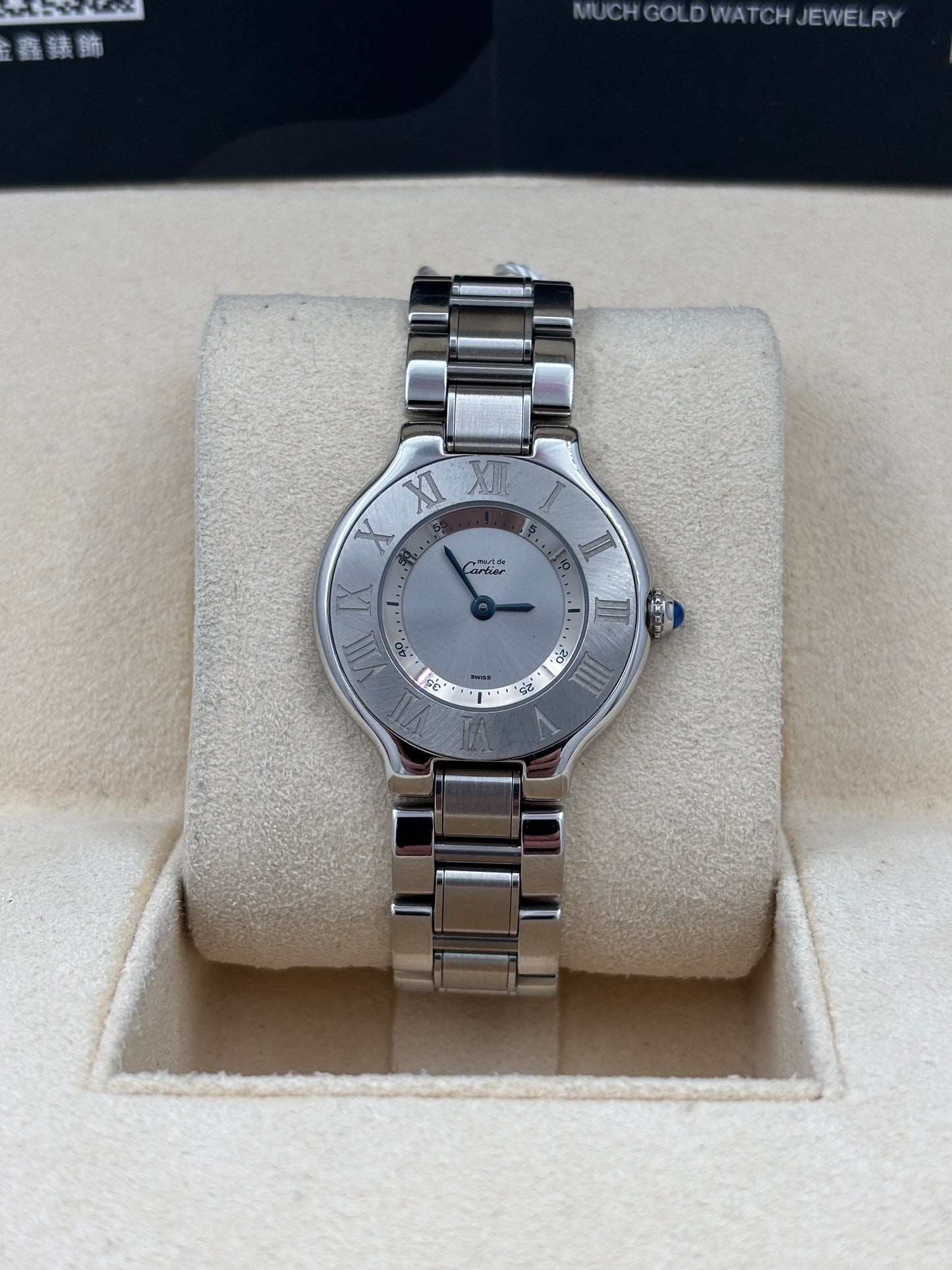二手 USED  CARTIER 卡地亞 MUST DE 1340 灰色 石英機芯 淨錶 WATCH ONLY