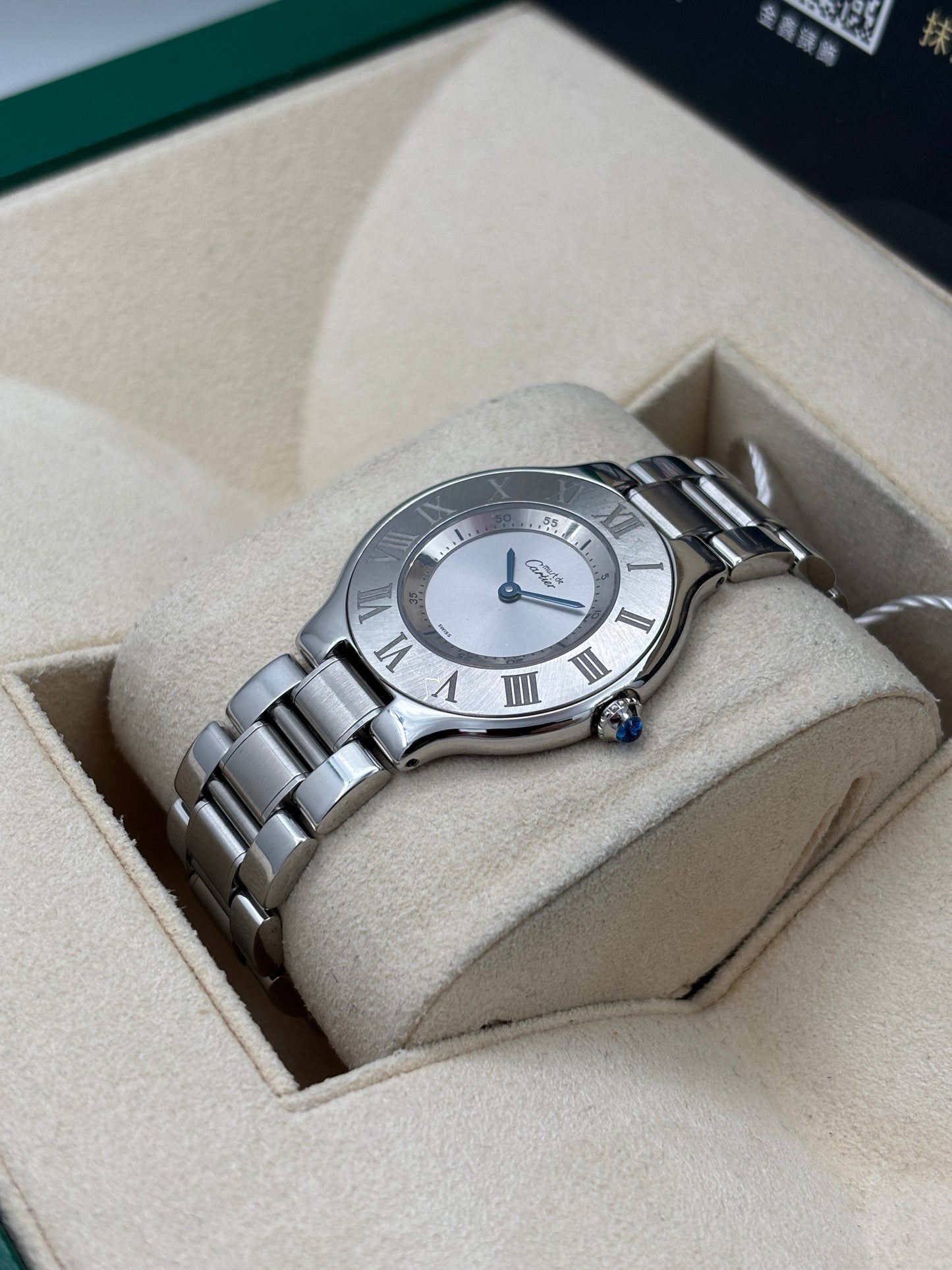二手 USED  CARTIER 卡地亞 MUST DE 1330 灰色 石英機芯 淨錶 WATCH ONLY