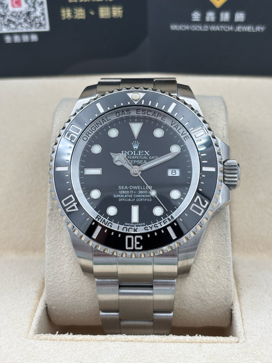 二手 USED  ROLEX 勞力士 DEEP SEA 116660 黑色 2017年11月 全套 FULL SET&nbsp;