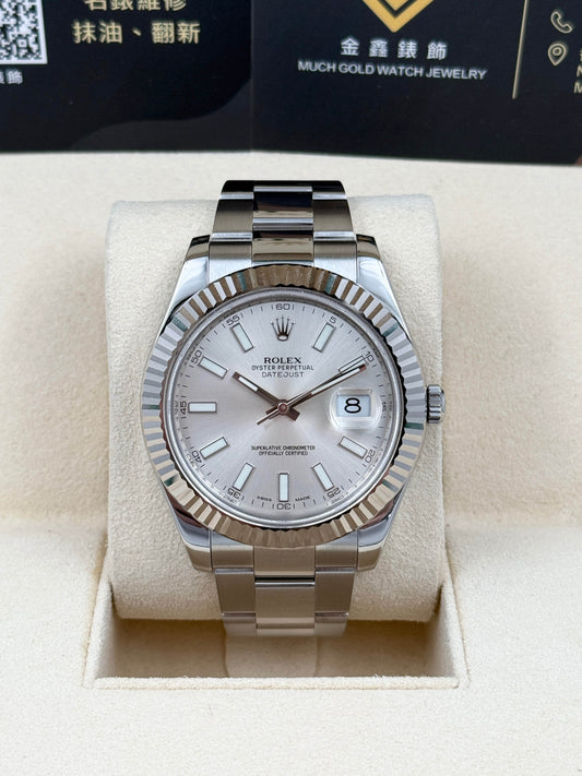 ROLEX 勞力士 DATEJUST 116334 銀面
