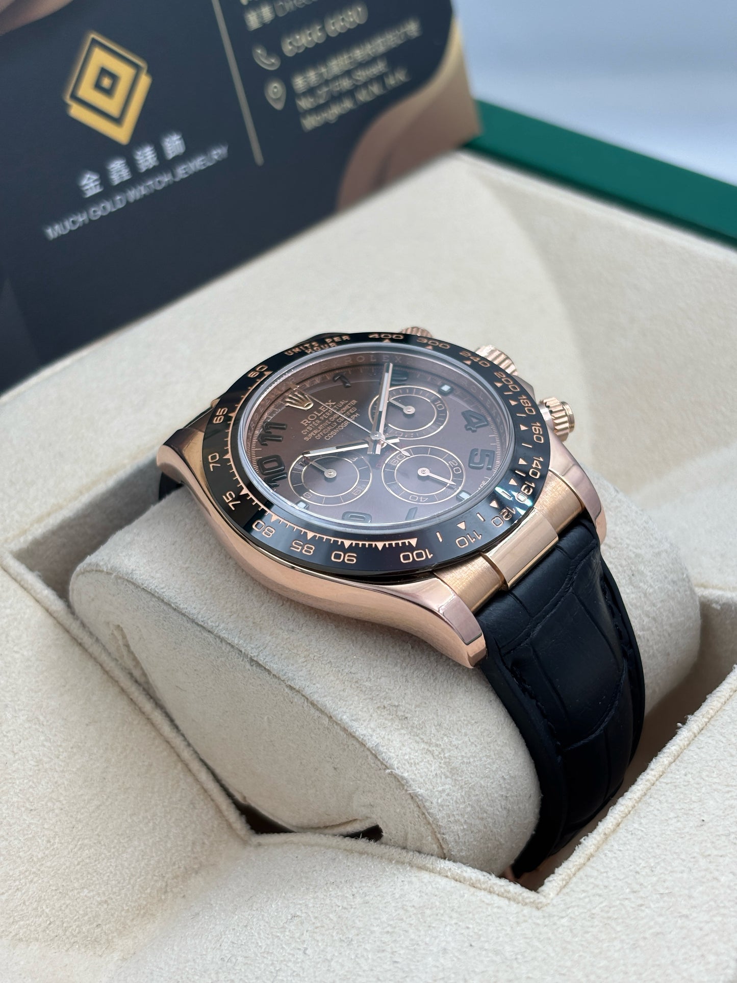 二手 USED  ROLEX 勞力士 DAYTONA 116515LN 朱古力面 亂碼 皮帶款 代用帶 淨錶 WATCH ONLY