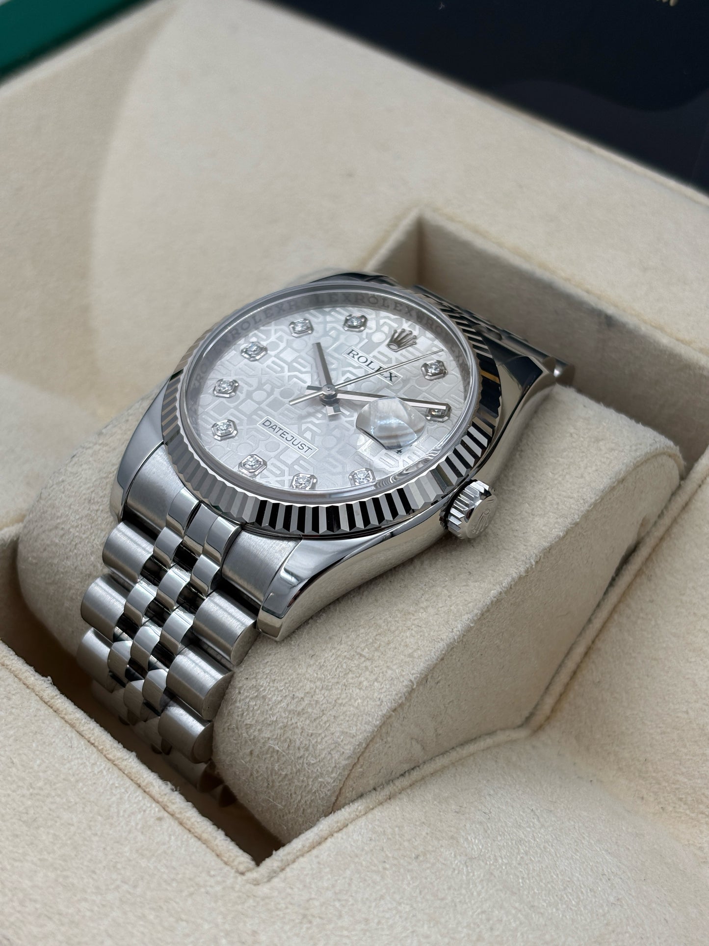[SOLD OUT]二手 USED  ROLEX 勞力士 DATEJUST 116234 銀色鑽石字 電腦面 亂碼 淨錶 WATCH ONLY