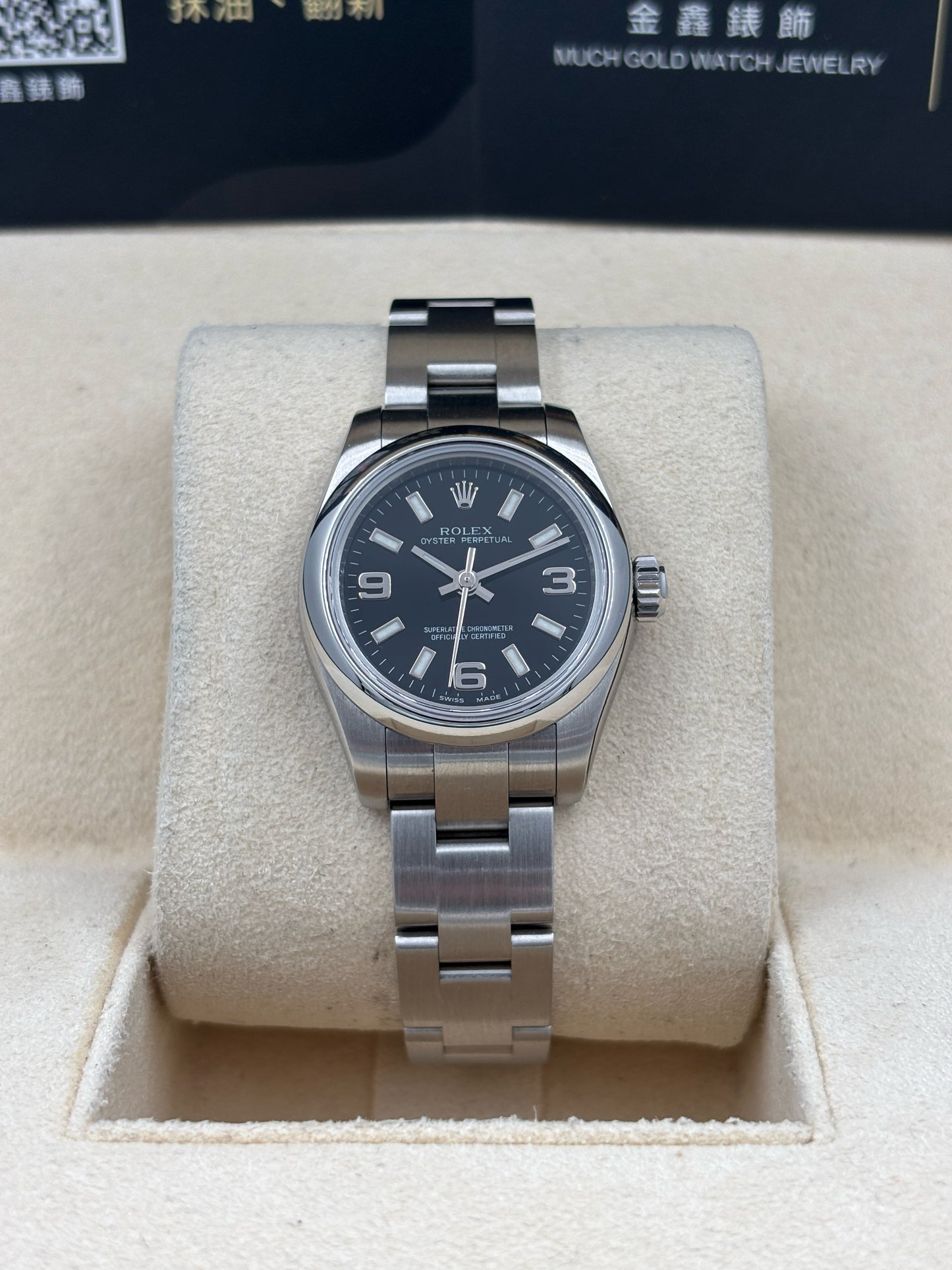 [SOLD OUT]二手 USED  ROLEX 勞力士 OYSTER PERPETUAL 176200 黑色 約2007 99.9%新 未打磨 淨錶 WATCH ONLY