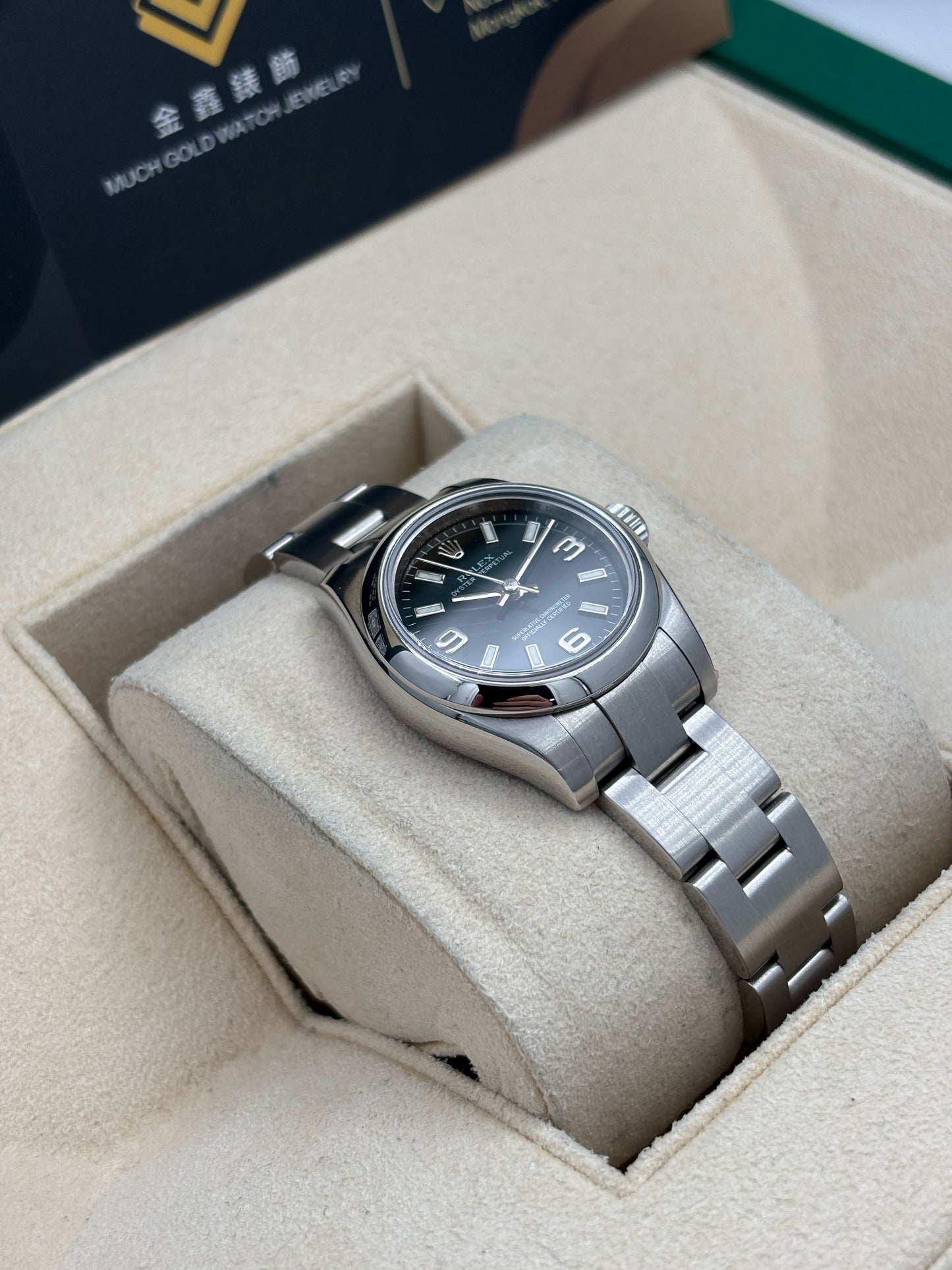 [SOLD OUT]二手 USED  ROLEX 勞力士 OYSTER PERPETUAL 176200 黑色 約2007 99.9%新 未打磨 淨錶 WATCH ONLY