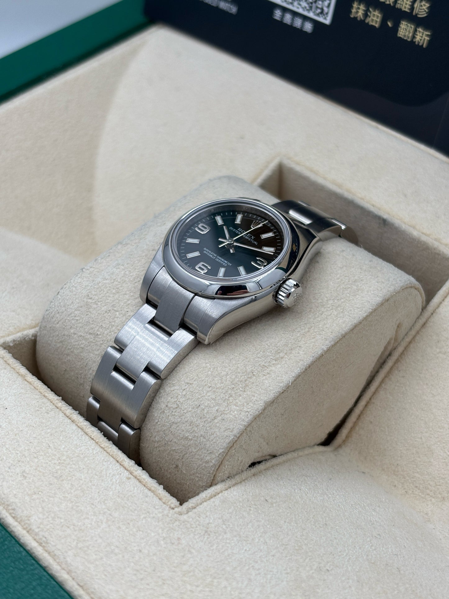 [SOLD OUT]二手 USED  ROLEX 勞力士 OYSTER PERPETUAL 176200 黑色 約2007 99.9%新 未打磨 淨錶 WATCH ONLY