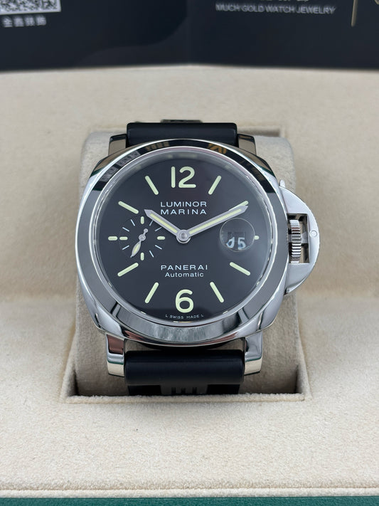 [SOLD OUT]二手 USED  PANERAI 沛納海 LUMINOR PAM00104 黑色 2012年2月 全套 FULL SET