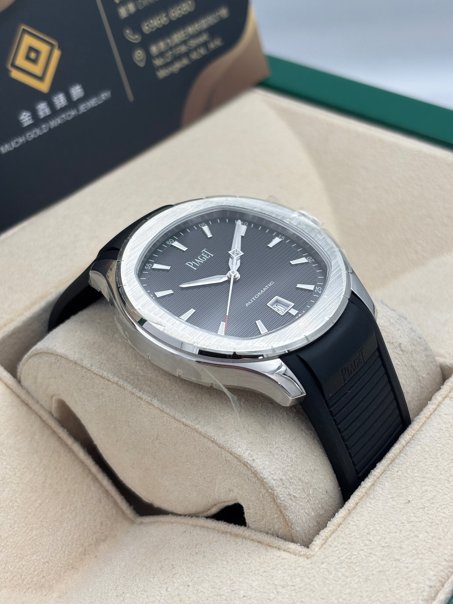 全新 NEW  PIAGET 伯爵 POLO GOA47014 黑色 2022年6月 全套 FULL SET AD單