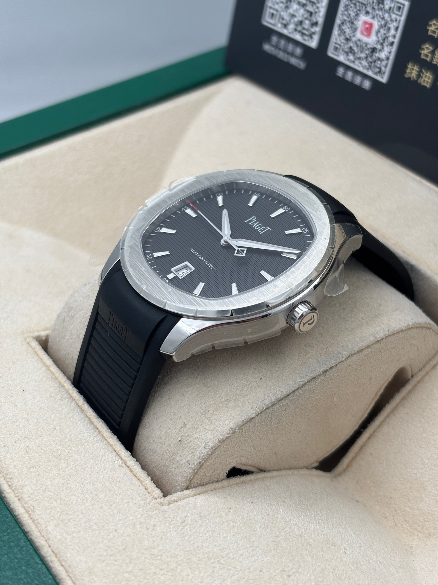 全新 NEW  PIAGET 伯爵 POLO GOA47014 黑色 2022年6月 全套 FULL SET AD單