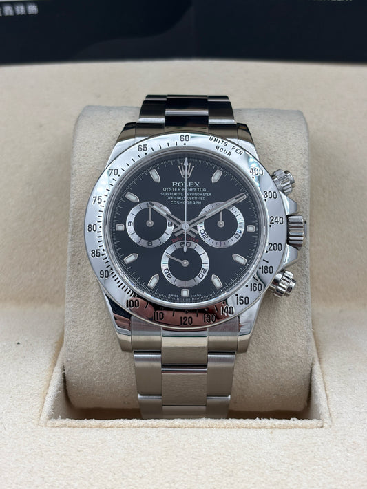 [SOLD OUT]二手 USED  ROLEX 勞力士 DAYTONA 116520 黑色 2015年6月 尾期光橋 全套 FULL SET