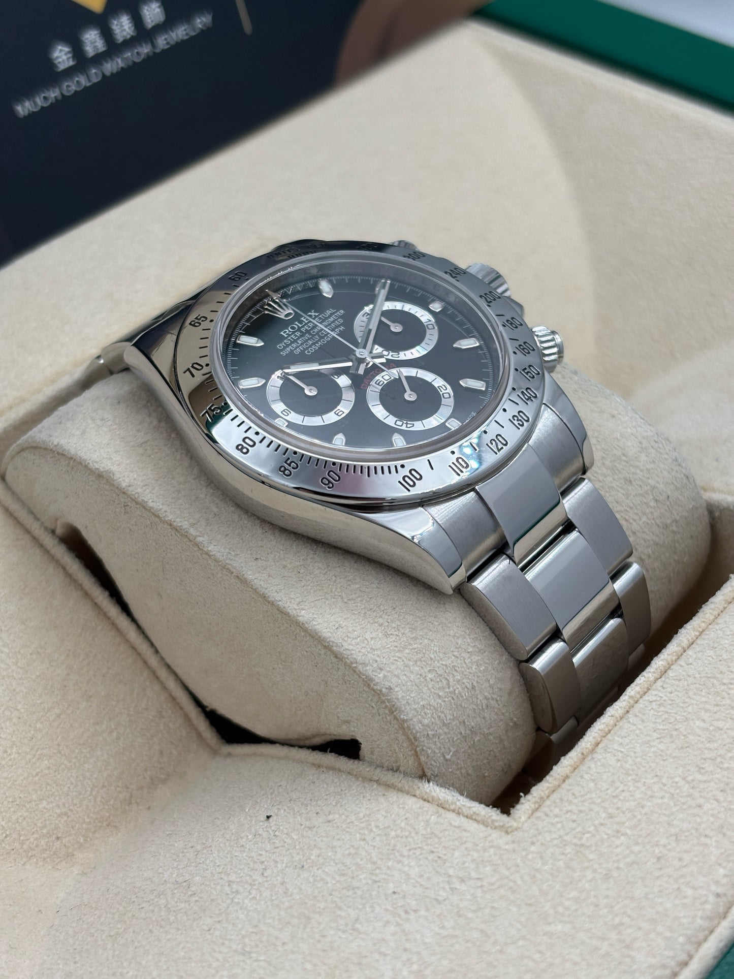 [SOLD OUT]二手 USED  ROLEX 勞力士 DAYTONA 116520 黑色 2015年6月 尾期光橋 全套 FULL SET