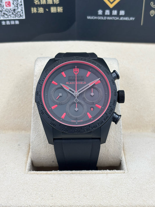 [SOLD OUT]二手 USED  TUDOR 帝舵 FASTRIDER 42000CR 黑色 2019年2月 99.9%新 未打磨 全套 FULL SET