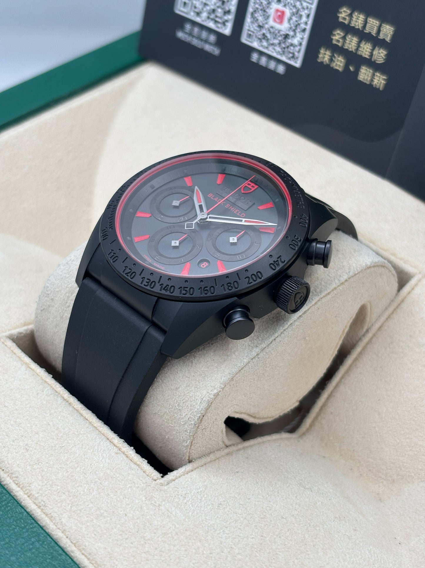 [SOLD OUT]二手 USED  TUDOR 帝舵 FASTRIDER 42000CR 黑色 2019年2月 99.9%新 未打磨 全套 FULL SET