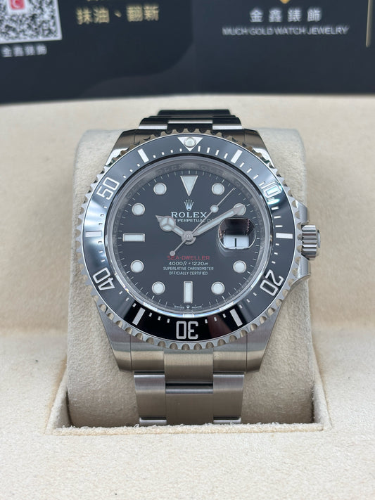 未試用品 UNUSED  ROLEX 勞力士 SEA-DWELLER 126600 MK2 黑色 2018年7月 齊膠紙 全套 FULL SET